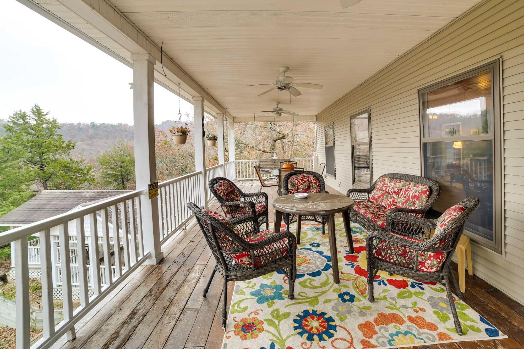 Waterfront Beaver Lake House With Deck And Fire Pit! Eureka Springs Exterior photo